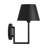 Ender 1 Light Bathroom Bedroom Wall Fixture With Brushed Nickel Shade-112738198