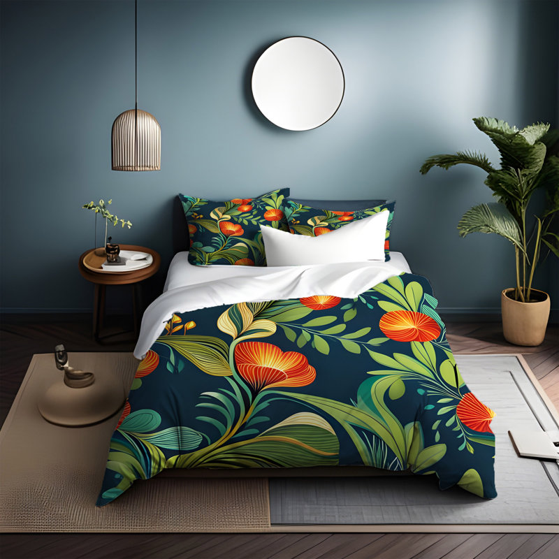 Literie , Housse de couette grand + 2 grandes taies décorat