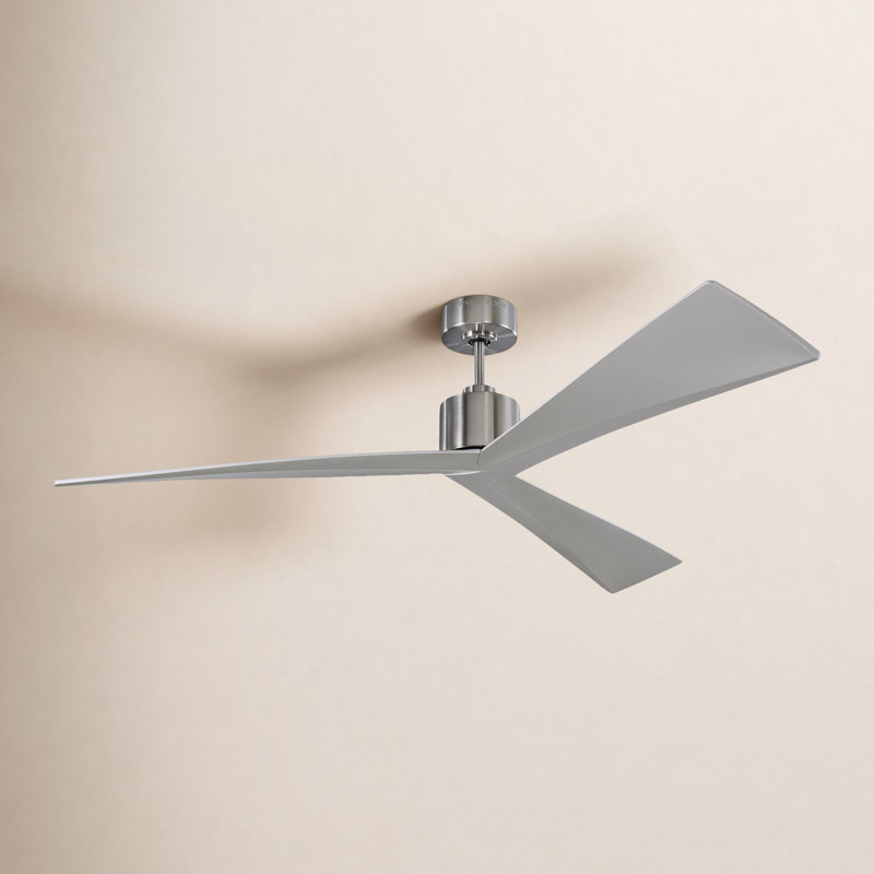 Mirage 60'' Ceiling Fan, Brushed Steel/Silver, 60"
