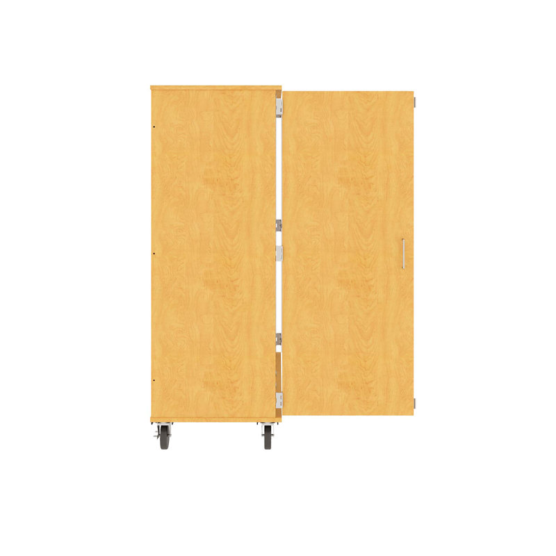 Armoire de rangement à plateau fermé - 36 plateaux et 36 compartiments, Érable
