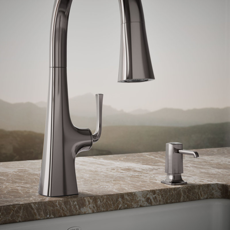 Graze Soap/Lotion Dispenser, Titanium