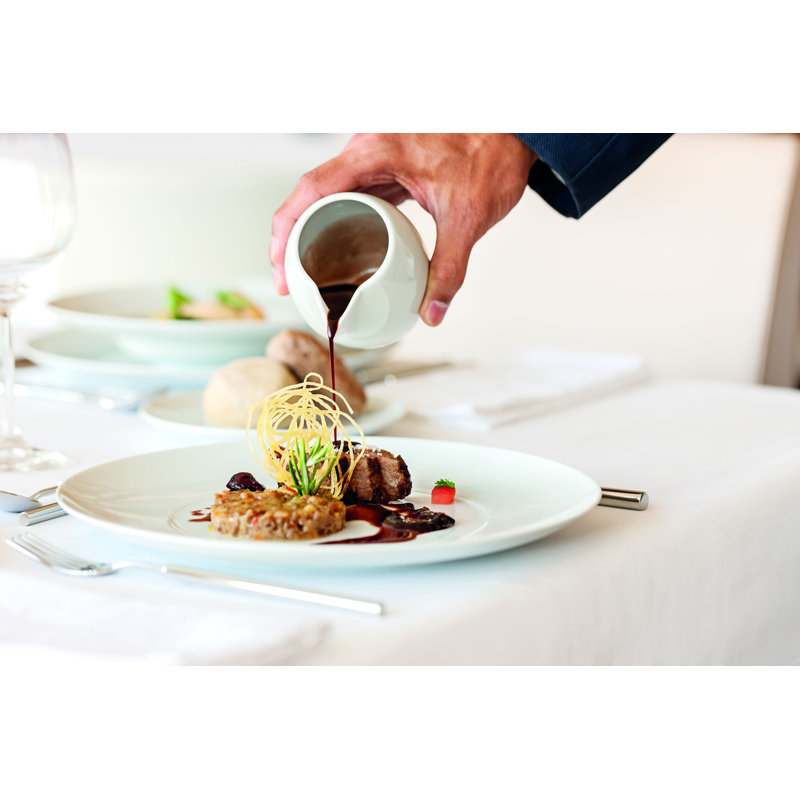 Domo White Porcelain Dinner Plate