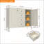 Buffet de rangement autoportant de 40,16 po avec 4 tiroirs, 2 portes et tablettes réglables pour une organisation polyvalente