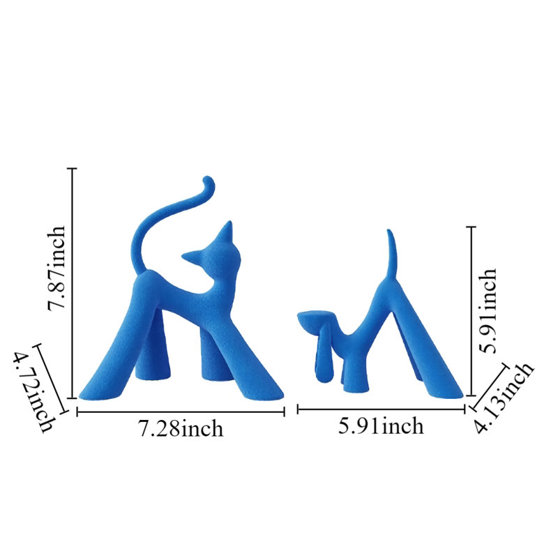 Décarion Figurines et sculptures, Bleu