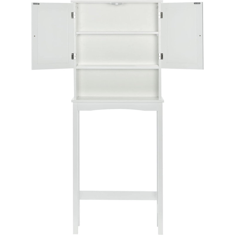 Armoire de salle de bain au-dessus de la toilette avec tablette