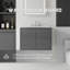 Meuble-lavabo flottant avec comptoir en marbre de culture et portes à fermeture en douceur-133668156