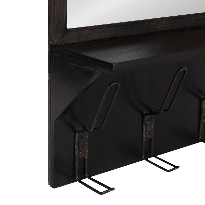 Miroir d'appoint Ilona, Noir, 36,75 po x 20 po