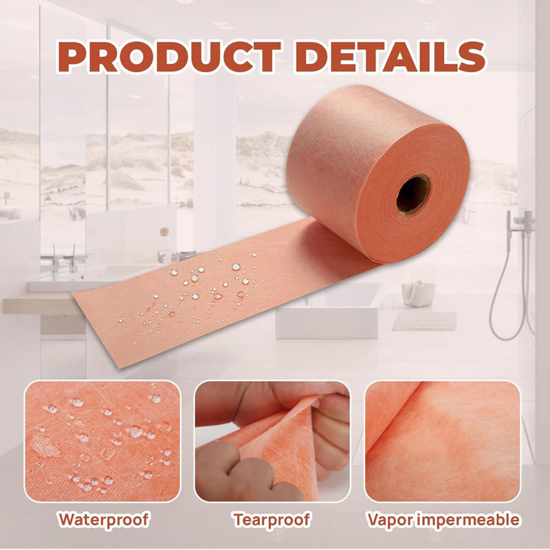 Rouleau de membrane imperméable pour douche 100 pi