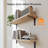 Bathroom Shelves Over Toilet With Storage Basket, Floating Wall Shelves For Home Organization & Wall Decor, Natural-668358824
