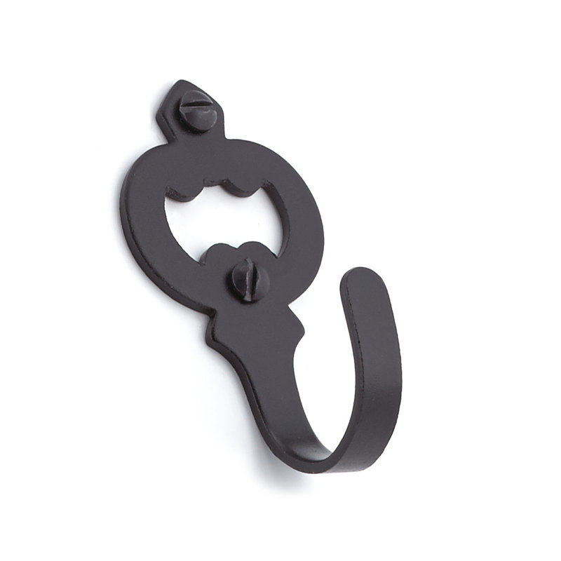 Metal Wall Hook, Matte Black