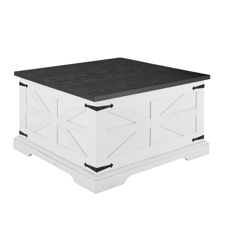 Caelah Single Coffee Table,wood, Brown, White