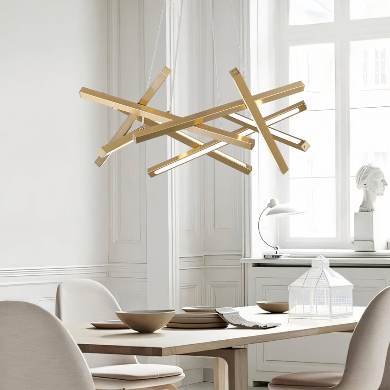 Lustre intégré à 8 lumières DEL Golden Chaos