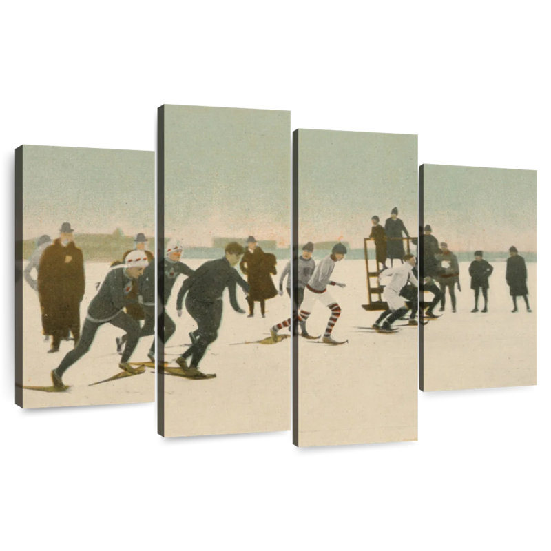 Snow Shoe Race, 48" H x 75" W