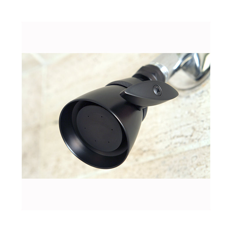 Kingston Brass Made To Match 2-1/4-Inch Round Adjustable Jet Spray Brass Shower Head, Oil Rubbed Bronze