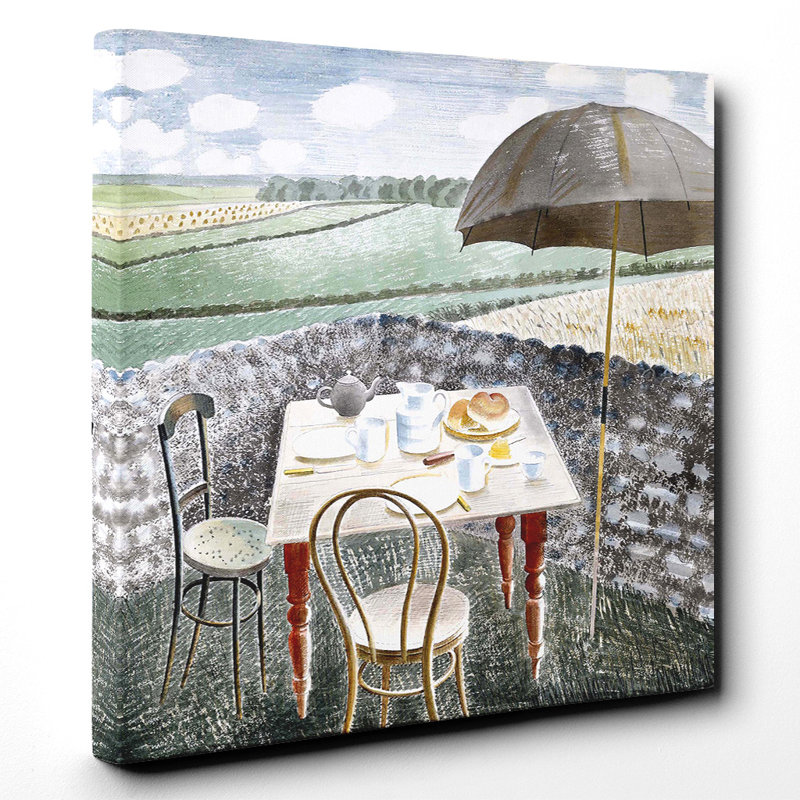 Sussex and the Downs by Eric Ravilious - Wrapped Canvas, 50cm H x 50cm W