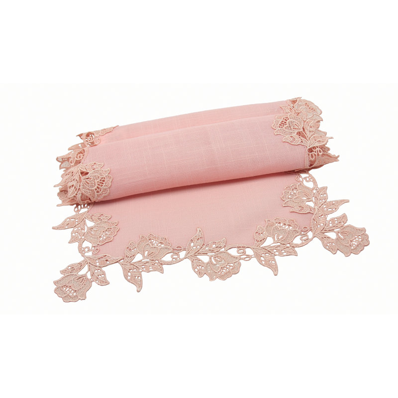 Sharmaine Table Runner, Rose, 72" L x 16" W