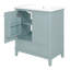 Ensemble de meuble-lavabo 30 po avec lavabo, armoire de salle de bain multifonctionnelle avec portes et tiroir, structure solide et panneau en MDF-1851089908