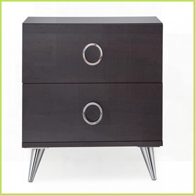 Space-Saving Espresso 2-Drawer Coffee Table – Compact for Small Apartments & Cozy Corners