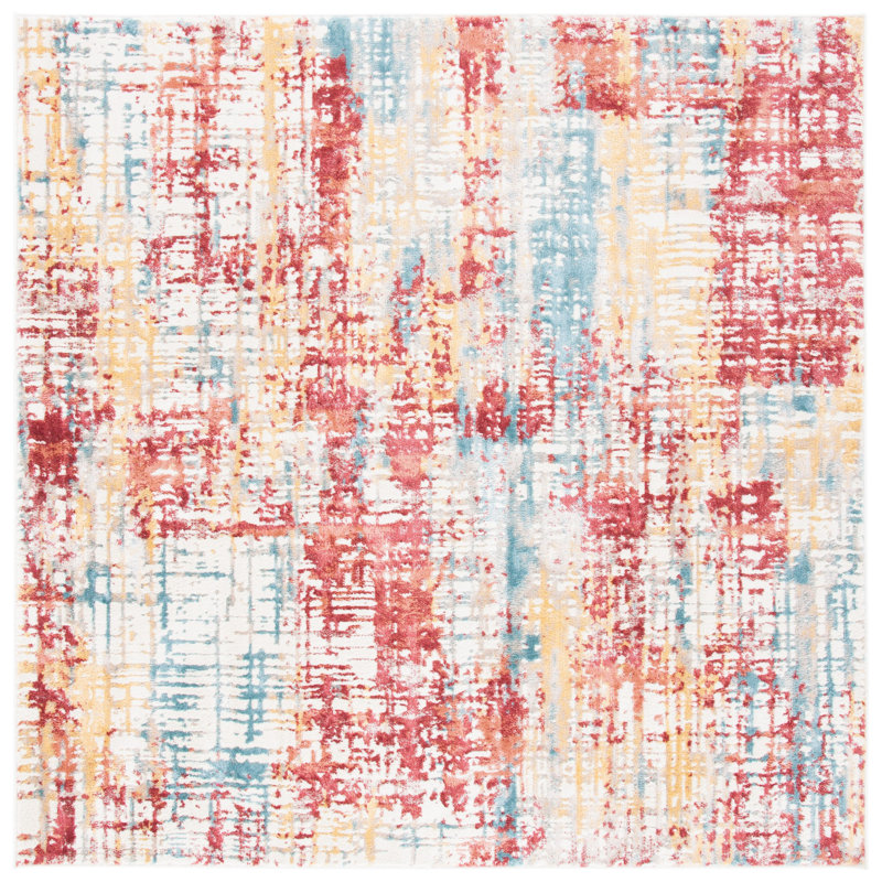 Tapis bordeaux, Carré 6 pi 7 po