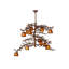 Lustre à plusieurs niveaux 12 lumières unique Alpharetta