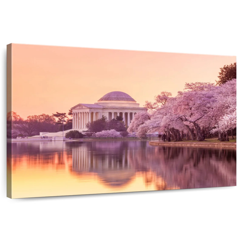 Lilie Jefferson Memorial Cherry Blossoms, 16" H x 24" W