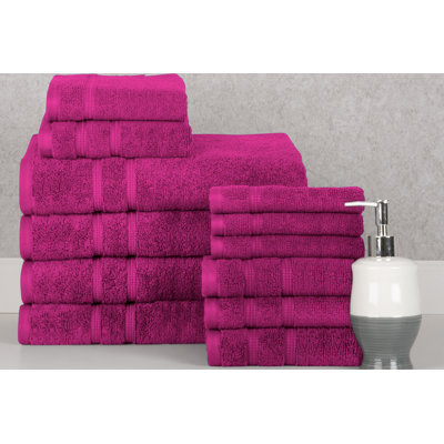 Ensemble de serviettes en coton de qualité égyptienne 12 pièces Bibb Home