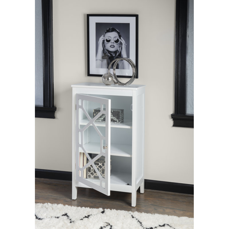 Azlaan Accent Cabinet, White