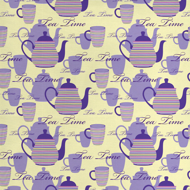 Tissu tea party, l 58 po x L 180 po