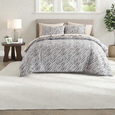 Striped and Abstract Comforter Set