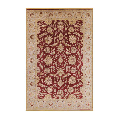 Tapis oriental beige / rouge Runi