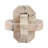  Usko Gorda Small Crackle Travertine Knot, Ivory/Tan-107086716