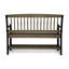 Banc gris et noir avec tablette, fabriqué en bois de qualité pour un espace fonctionnel moderne,-1595273087