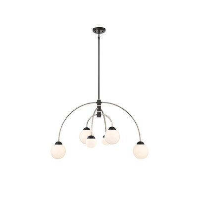 Everard 6 - Light Metal Dimmable Chandelier