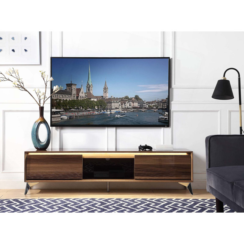 Meuble télé en noyer (avec DEL)