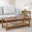 47.2" Solid Wood Frame Coffee Table with Storage-529045738