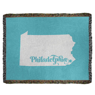 Jeté en coton tissé philadelphia pennsylvanie