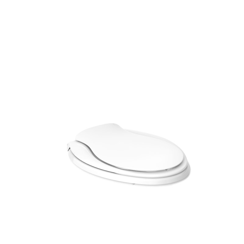 Transitions Quiet-Close with Grip-Tight Elongated Toilet Seat, Ready Latch, White