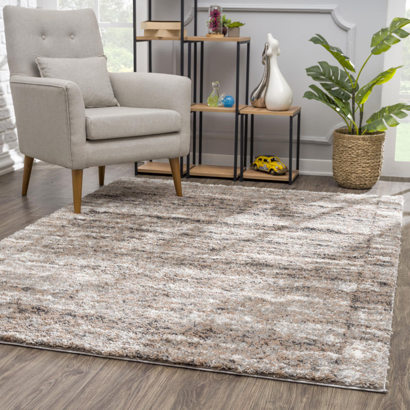 Tapis gris clair Gonzalas, Rectangle 3 pi 9 po x 5 pi 6 po