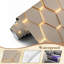 Papiers peints et adhésifs à motif de nid d'abeilles symétriques 3D à motif de dégradé subtil H 100 po x l 144 po papier mural amovible en PVC auto-adhésif pour chambre à coucher, bureau à domicile-431657526