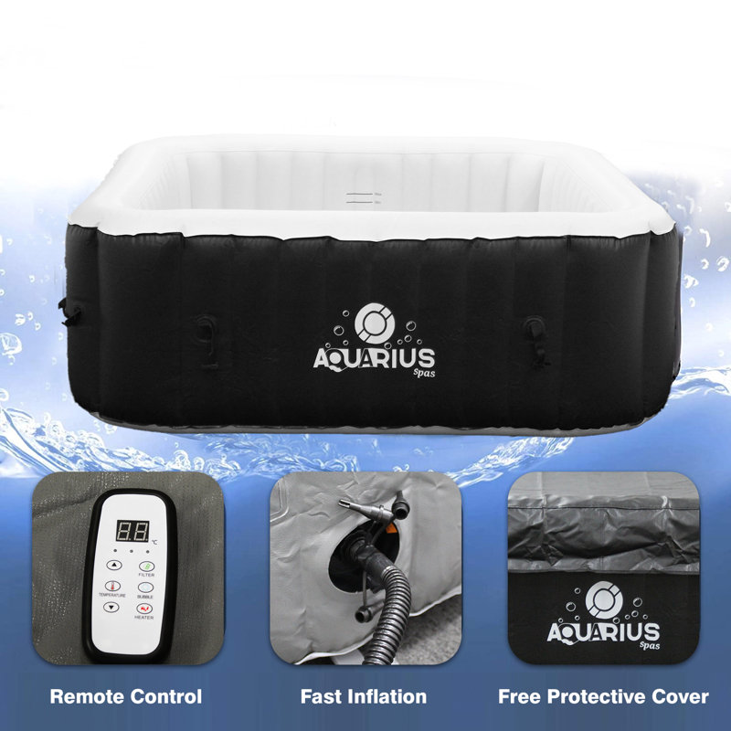 Signzworld Inflatable Hot Tub, Black