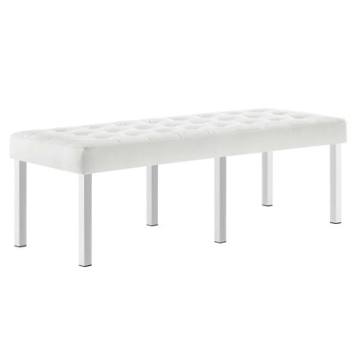 Banc en cuir capitonné Loft