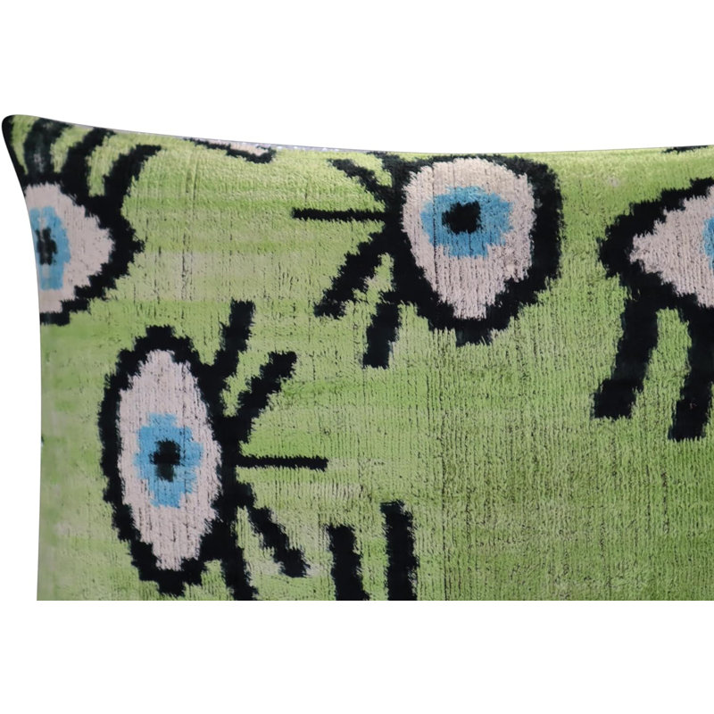 Velvet Rectangular Pillow Cover & Insert, Green