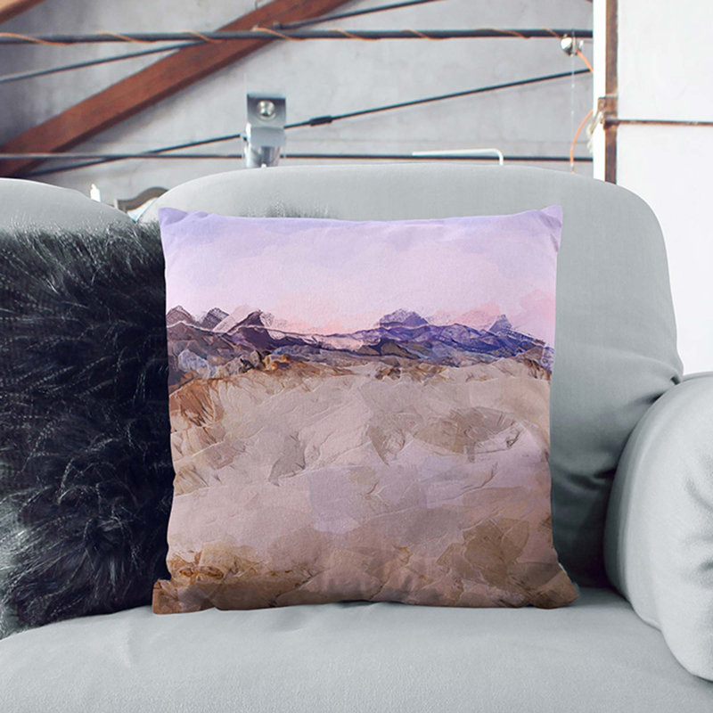 Abstract Square Cushion, White, 55cm H x 55cm W x 20cm D