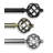 Arnes Steel Rod/Resin Finials Adjustable Single Curtain Rod-484523766-484523767
