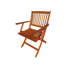 Ensemble de salle à manger pliable pour patio, 4 chaises pliantes, intérieur et extérieur, teck