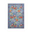 Tapis Woodland Fox 5 pi x 7 pi pour chambre d'enfant, bleu-orange