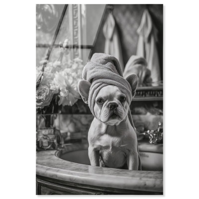 Luxury Sink Spa Day Acrylic Print Fun Bathroom Art by Art Remedy, Ready to Hang, 16 x 24