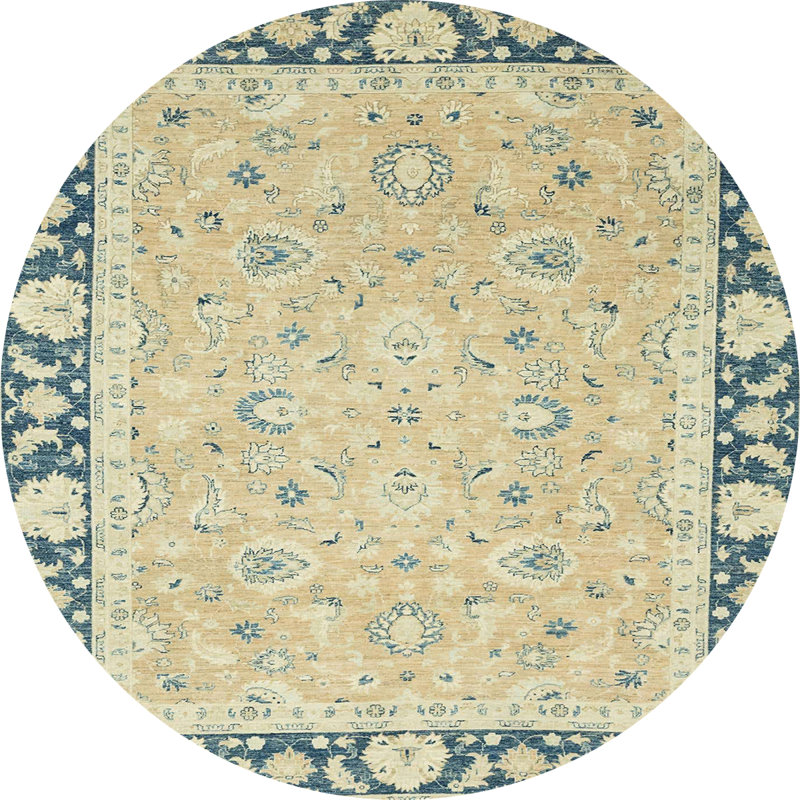 Abstract Indoor Rug, Round 8'