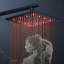 Pomme de douche à jet de pluie moderne 8 po DEL-92916927