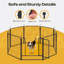 Parc pour chien d'intérieur, clôture pour chien 8 panneaux 32 po, parc pour chiots, enclos pour lapin, cage portative pour maison / véhicule récréatif / camping / jardin